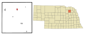 Pierce County Nebraska Incorporated and Unincorporated areas Osmond Highlighted.svg