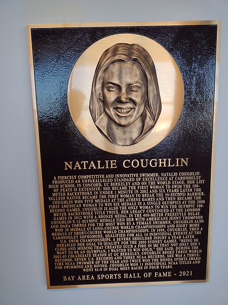 Bay Area Sports Hall of Fame plaque