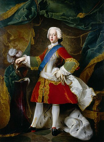 Karel Eduard Stuart (1720-1788), beter bekend als Bonnie Prince Charlie