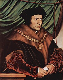 Thomas More, pentraĵo de Hans Holbein la Juna