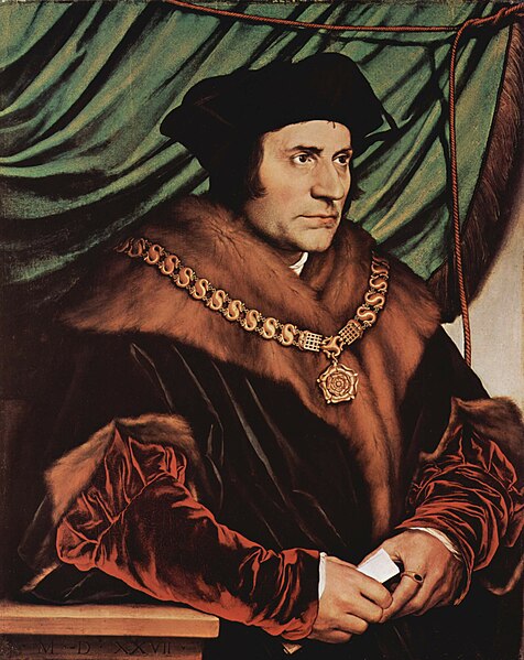 Portrait of Thomas More by Hans Holbein in the Frick Collection