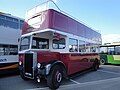 Preserved Portsmouth Corporation 4 (LRV 996), a Leyland Titan/English Electric OT50R, in Newport Quay, Newport, Isle of Wight for the Isle of Wight Bus Museum's October 2010 running day.