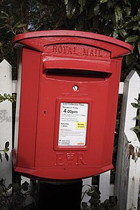 Post Box, Waresley, Cambridgeshire - geograph.org.uk - 331978.jpg