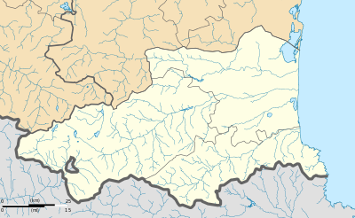 Mapa de localización de Pirineos Orientales