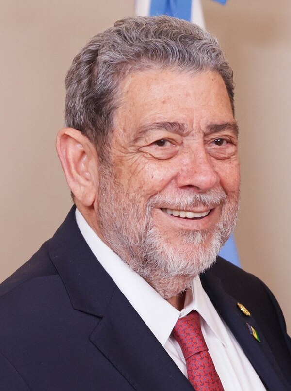 The Prime Minister of Saint Vincent and the Grenadines: Ralph Gonsalves since 28 March 2001