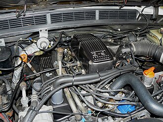 A Rover V8 3.9L engine fitted with the 14CUX system Range Rover 3.9 V8 engine.jpg