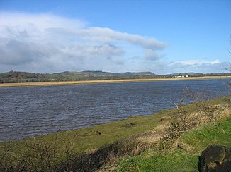 Le Nith à une courte distance de l'embouchure