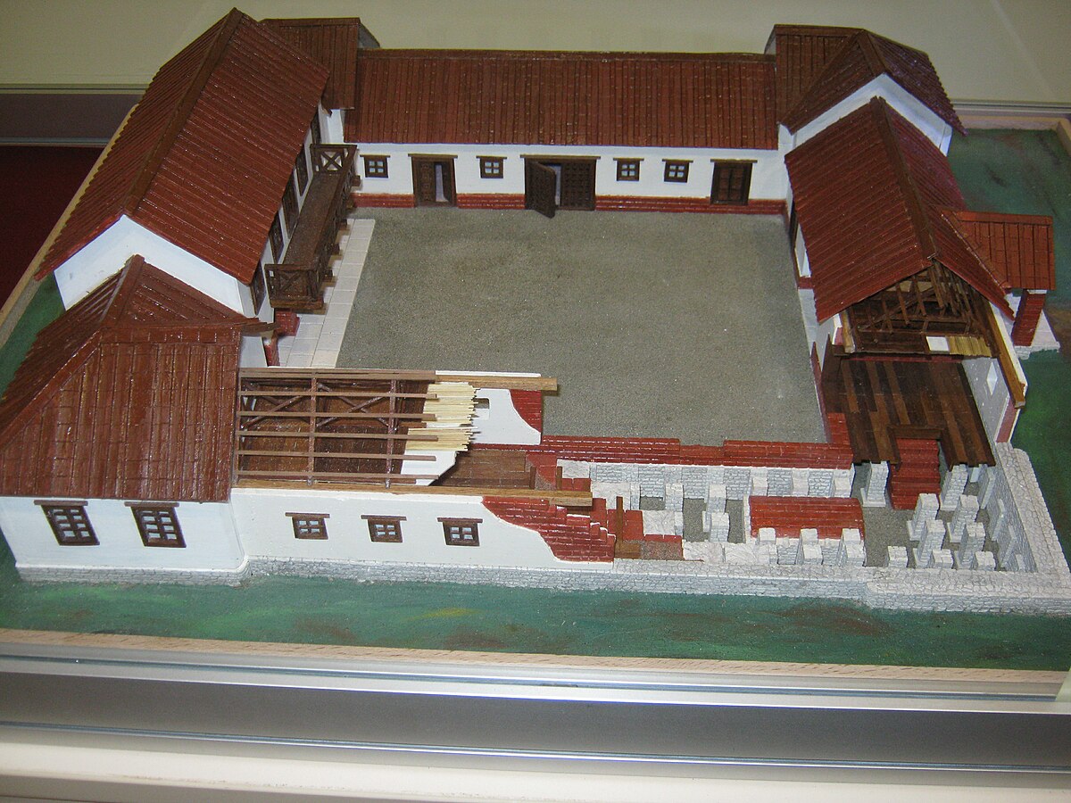 Building a model roman town house