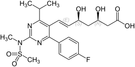 Representación de la estructura química.