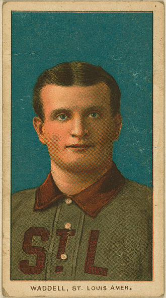 Rube Waddell was the Athletics' Opening Day starting pitcher in 1903. Rube-waddell.jpg