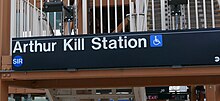 Station signage displaying the 'SIR' bullet