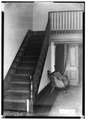 STAIR IN HALL (VIEW TOWARDS WEST) - White-McGiffert House and Office, Mesopotamia Street, Eutaw, Greene County, AL HABS ALA,32-EUTA,11-5.tif