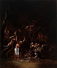 Сабота на вештерки (ca. 1655), масло на платно, 87 x 73 cм.,Музеј на ликовни уметности, Хјустон