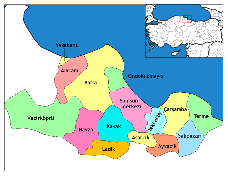 File:Samsun districts.png