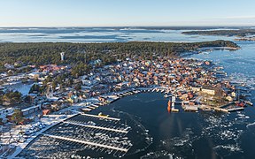 Luftaufnahme von Sandhamn