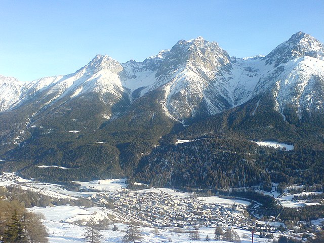 Scuol village and valley