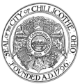 Officieel zegel van de stad Chillicothe