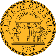 The obverse of the Great Seal of the State of Georgia Seal of Georgia.svg