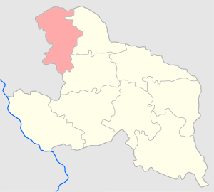 Венгровский уезд на карте