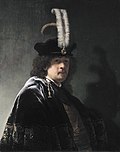 Thumbnail for Self-Portrait Wearing a White Feathered Bonnet