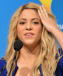 Shakira - eine lecker, schöner, sexy, niedlicher,  Berühmtheit aus Kolumbien, Italien, Libanon, Spanien,  im Jahr 2024