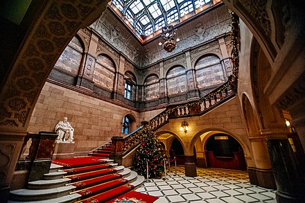 The staircase at Sheffield Town Hall