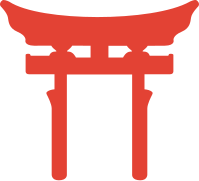 Shinto torii vermillion.svg