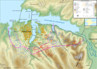 Mapas de Sebastopol con la ubicación de las principales batallas y los puntos estratégicos.