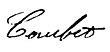 handtekening van Rose Caubet