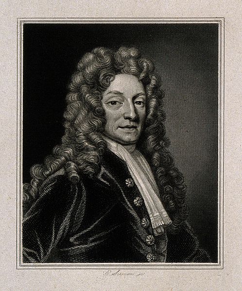 File:Sir Christopher Wren. Line engraving by E. Scriven, 1827, af Wellcome V0006656EL.jpg