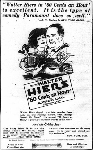 <i>Sixty Cents an Hour</i> 1923 film by Joseph Henabery