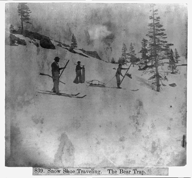 File:Snow shoe travelling - The Bear Trap LCCN2002724197.jpg