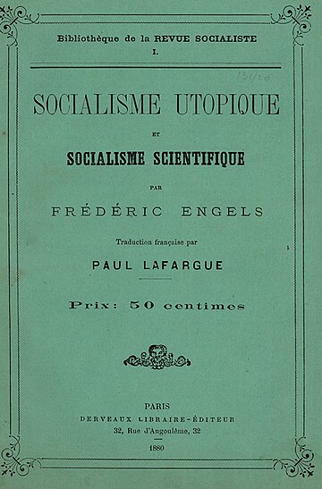 L'evoluzione del socialismo dall'utopia alla scienza