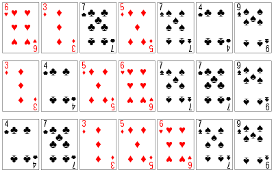 Sorting playing cards using stable sort.svg