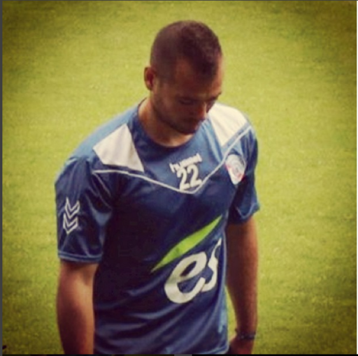 Stéphane Noro sous le maillot du RC Strasbourg en 2013