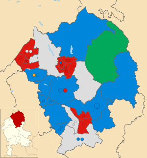 Staffordshire Moorlands UK ward map 2023.svg