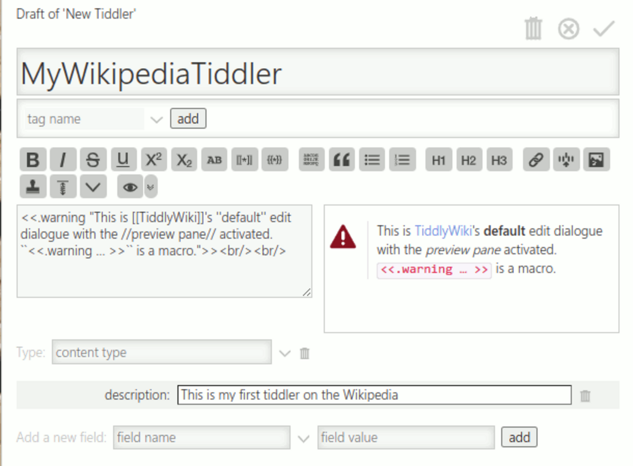 TIDDLYWIKI. Todo plugin for TIDDLYWIKI. Tiddler.