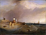 オランダ、スヘルド川の風景 (1826) ヴィクトリア&アルバート博物館