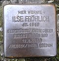 Stolperstein Siegburg Kaiserstraße 20 Ilse Fröhlich