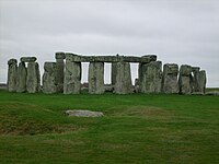 Stonehenge is one of the most famous prehistoric monuments. S7300095.JPG