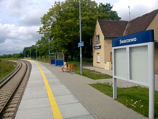 <span class="mw-page-title-main">Swarzewo railway station</span> Railway station in Gnieżdżewo, Poland