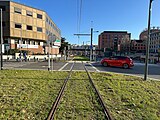 La station "Evry-Courcouronnes - Centre Ville - Université" de la ligne 12 Express du tramway d'Île-de-France