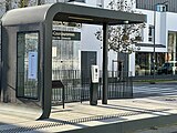 La station "Evry-Courcouronnes - Centre Ville - Université" de la ligne 12 Express du tramway d'Île-de-France