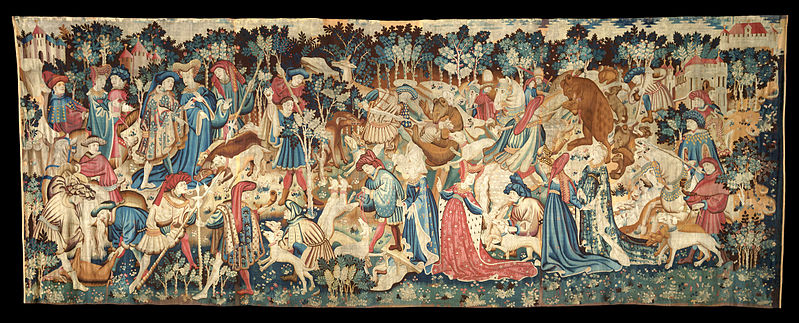 File:The Devonshire Hunting Tapestries; Boar and Bear Hunt - Google Art Project.jpg