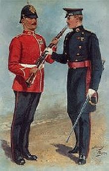 Uniforms of The Duke of Wellington's Regiment as worn 1902-14, by Harry Payne The Duke of Wellington's Regiment by Harry Payne.jpg