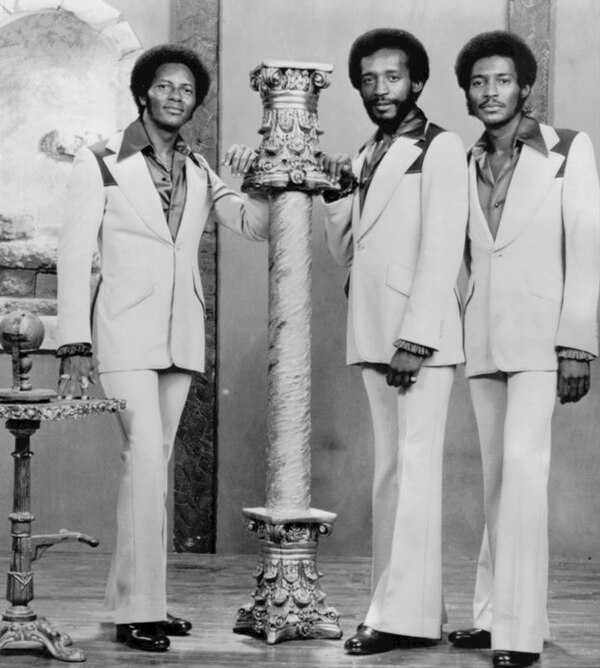 The Imperials in 1976. (L to R) Harold Jenkins, Clarence Collins and Bobby Wade