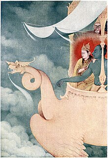 A Tagore illustration of a Hindu myth The return of Rama.jpg