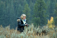 Gore with a camera in 2007 Tipper Gore with camera in snow.jpg