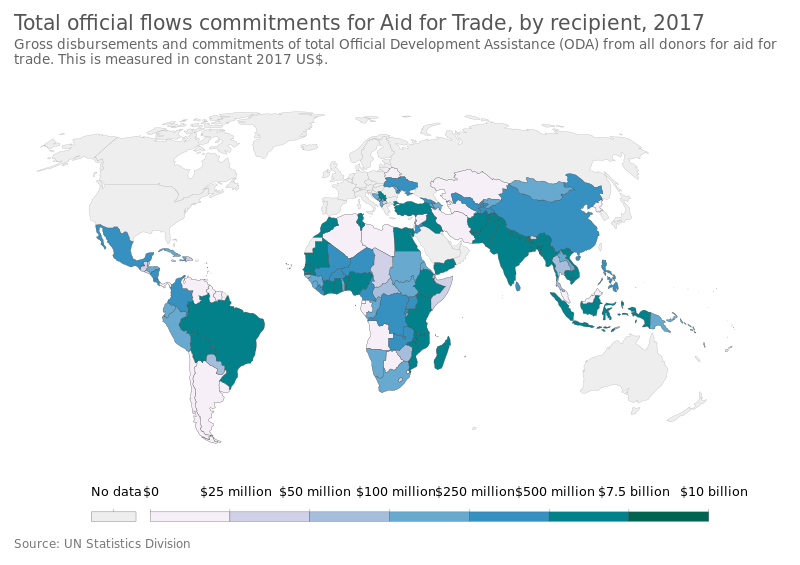 File:Total official flows commitments for Aid for Trade, by recipient, OWID.svg