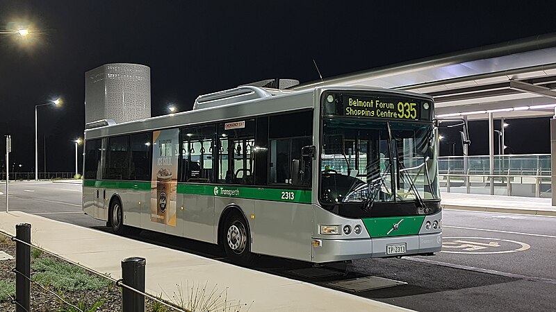 File:Transperth Volvo B7RLE (Volgren CR228L Futurebus) TP2313 at Redcliffe Station.jpg